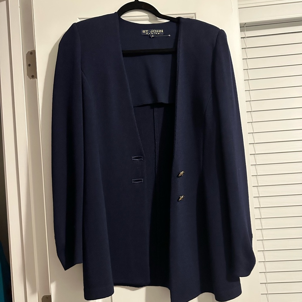 St. John Midnight Blue Women's Sweater
